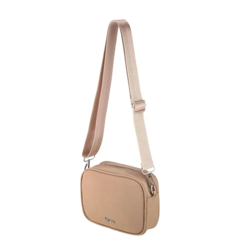 Bandolera Perla - Taupe Tela