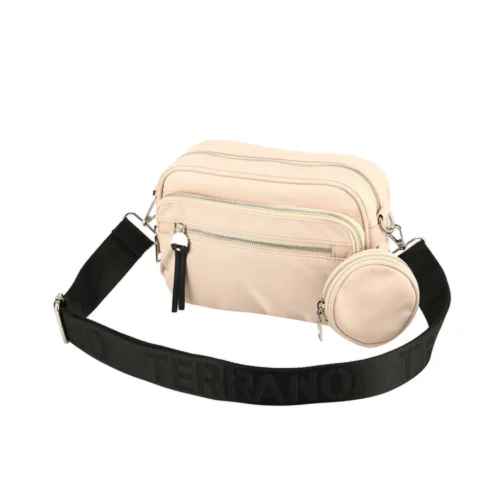 Bandolera Triple Cierre - Beige