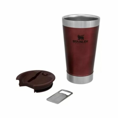 Stanley Vaso Cerveza 16 oz con Destapador Bordeaux