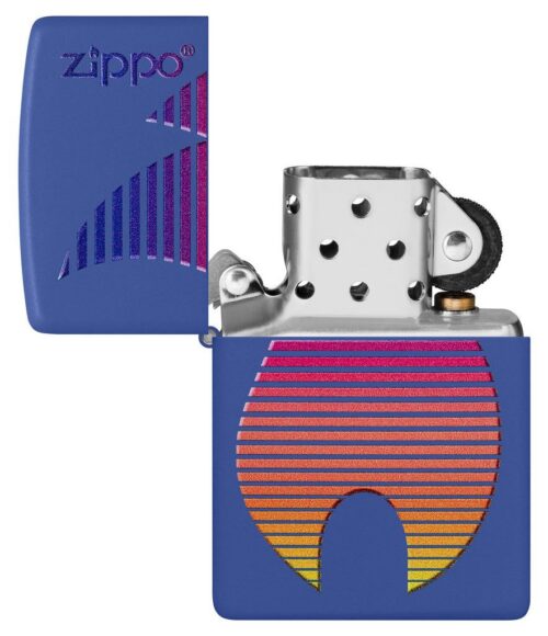 Encendedor Zippo Zippo Flame Design Royal Blue Matte 48996