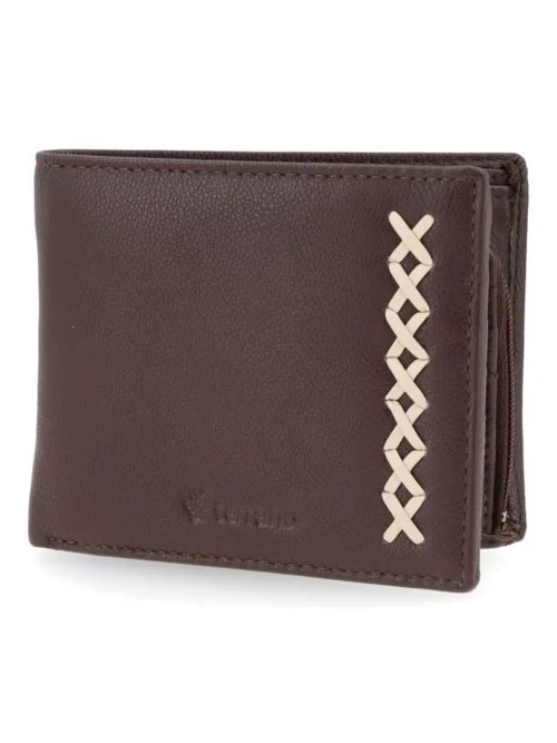 Billetera Cuero con Vista - Marrón