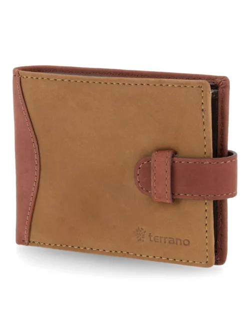 Billetera Nobuk con Presilla - Brandy