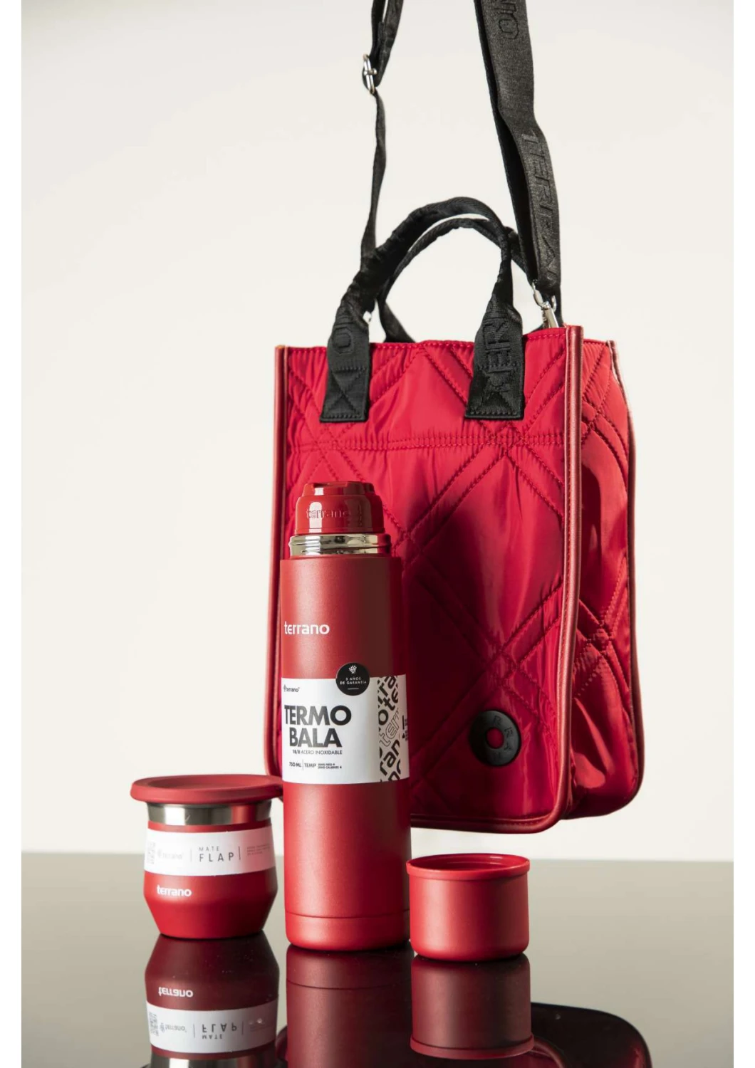 Bolso Matero Capitoneado - Rojo 4 Bolso Matero Capitoneado - Rojo - Imagen 4
