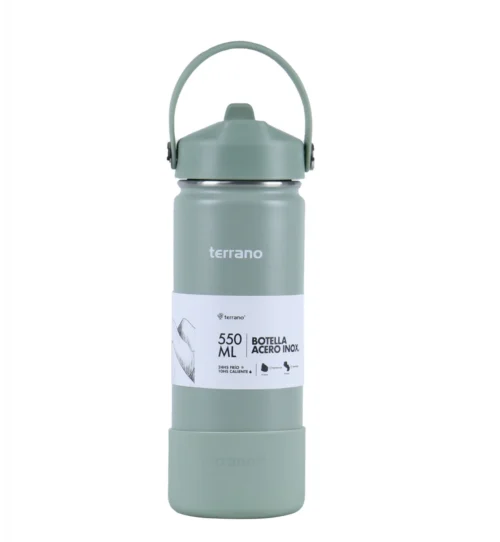 Botella Térmica con Pico 550mL. - Oliva