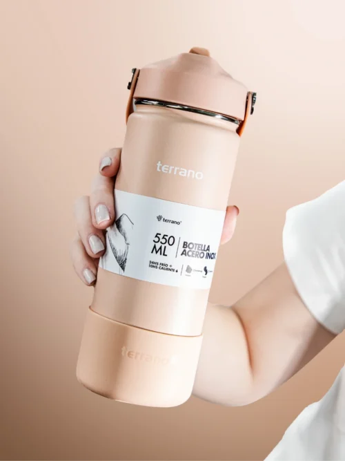 Botella Térmica con Pico 550mL. - Rosa