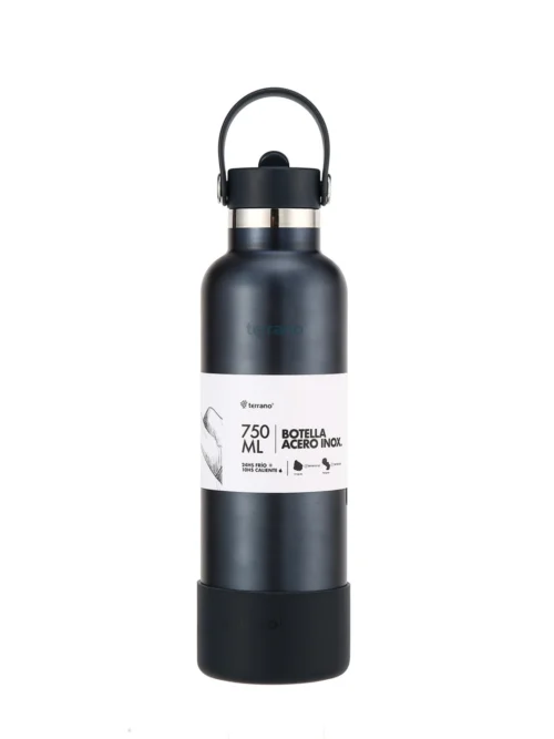 Botella Térmica con Pico 750mL. - Azul Metalizado