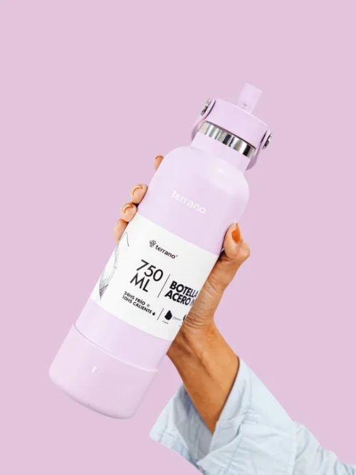 Botella Térmica con Pico 750mL. - Lila
