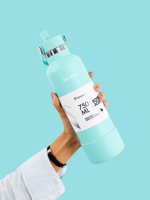 Botella Térmica con Pico 750mL. - Turquesa