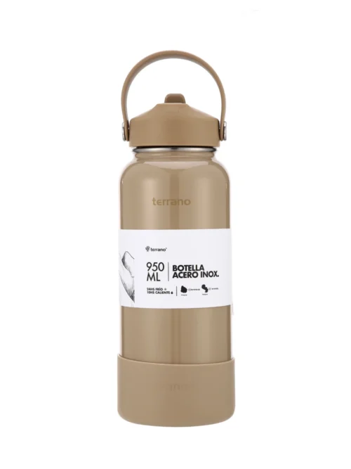 Botella Térmica con Pico 950mL. - Arena Metalizado