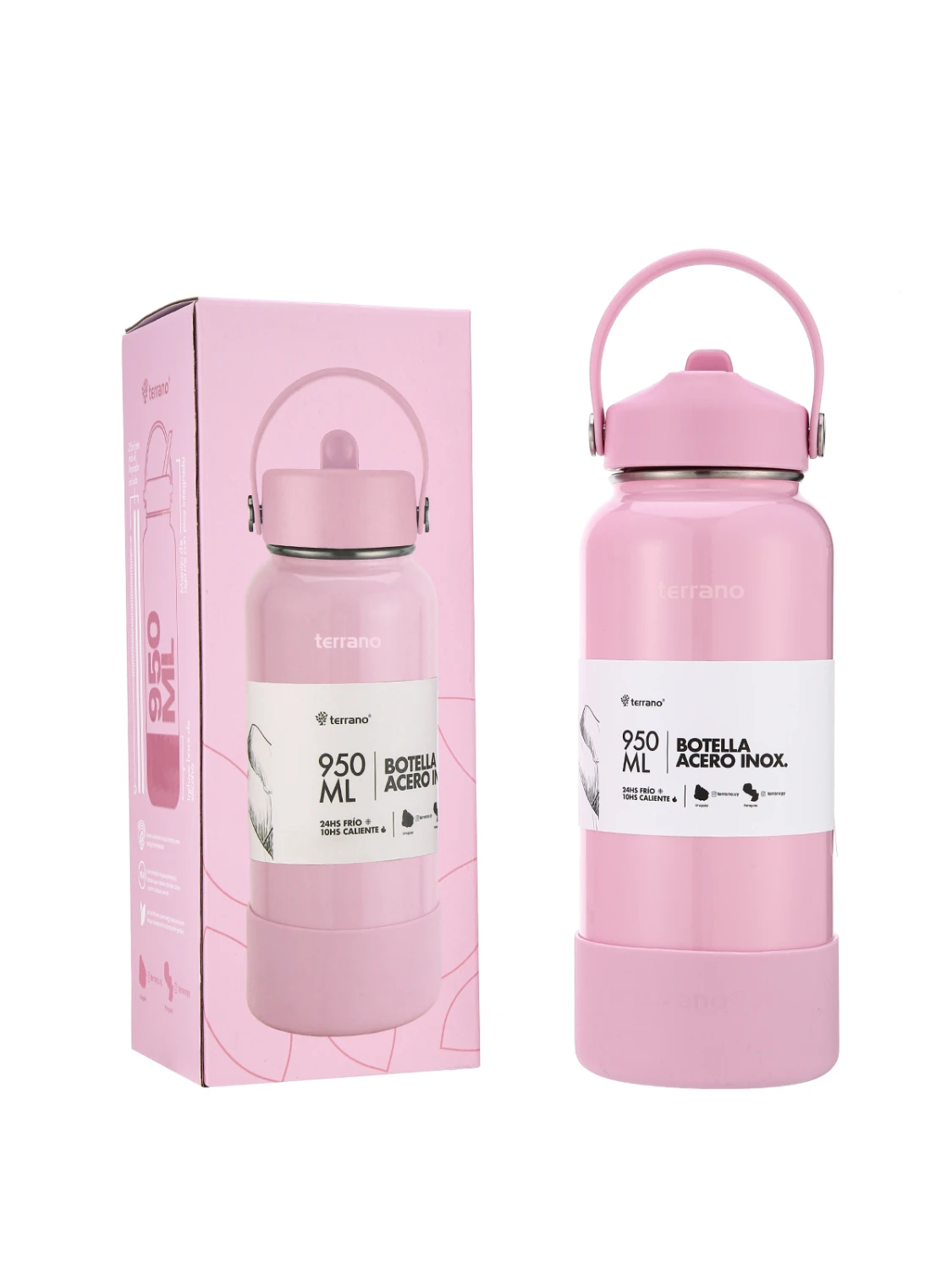 Botella Térmica con Pico 950mL. - Miami Metalizado 2 Botella Térmica con Pico 950mL. - Miami Metalizado - Imagen 2