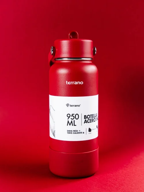 Botella Térmica con Pico 950mL. - Rojo