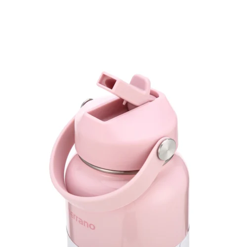 Botella Térmica con Pico 950mL. - Rosado Metalizado