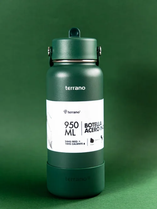 Botella Térmica con Pico 950mL. - Verde Oscuro