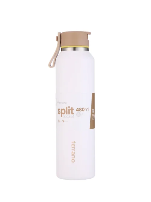 BOTELLA TERMICA SPLIT POCKET 480ML. - Blanco