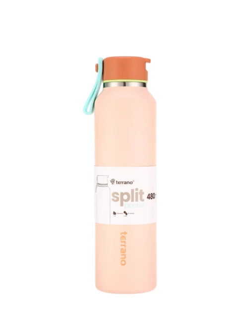 BOTELLA TERMICA SPLIT POCKET 480ML. - Durazno