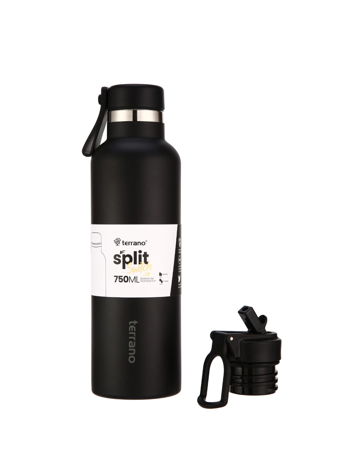 Botella Termica Switch 750ml - Negro 1 Botella Termica Switch 750ml - Negro
