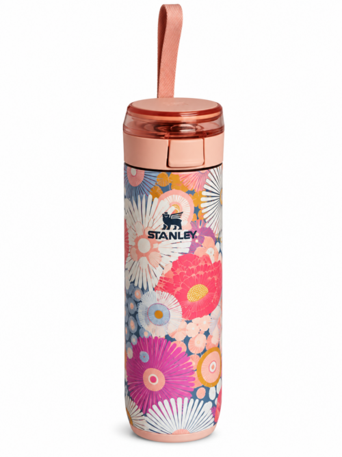 Stanley Flowstate Spring Bottle Celeste y Rosa Floral 20 oz Rosa Floral