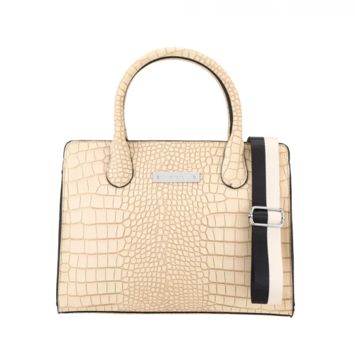 Cartera Milán - Croco Natural