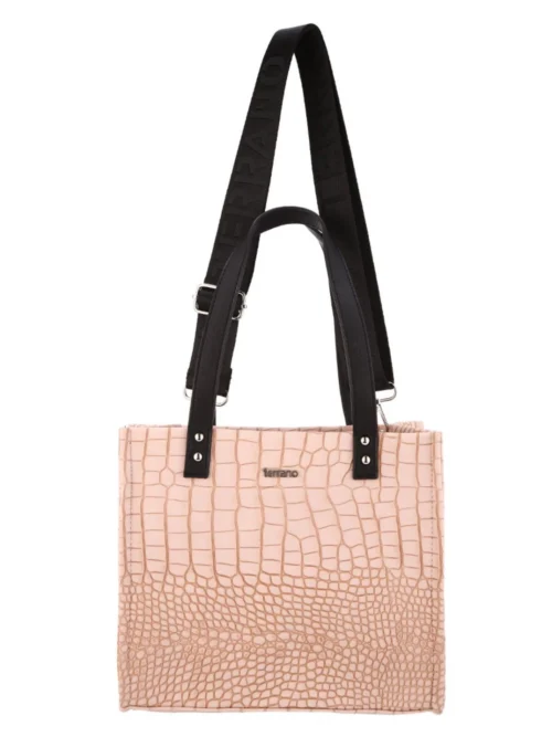 Cartera Moon Croco - Rosa