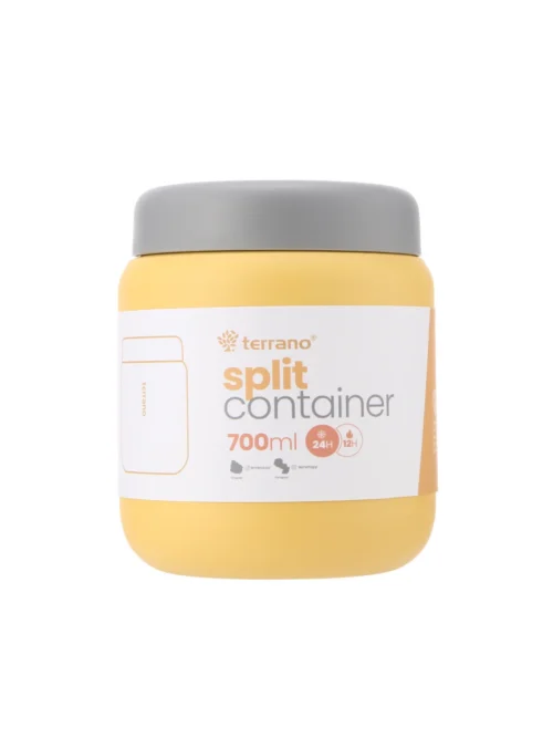 Contenedor Alimentos Tupper Split 700mL. - Mostaza