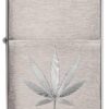 Encendedor Zippo Chrome Marijuana Leaf Design 29587 - vista 2