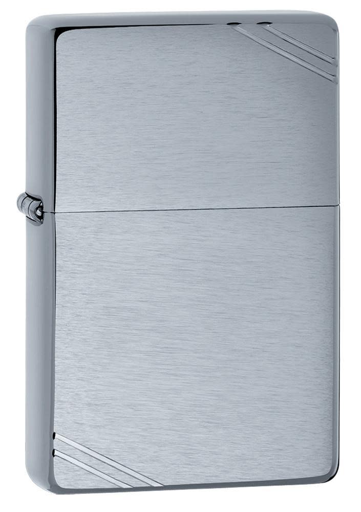 Encendedor Zippo Brushed Chrome Vintage with Slashes 230 1 Encendedor Zippo Brushed Chrome Vintage with Slashes 230