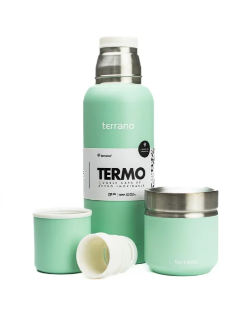 Kit 750ML Slim + Mate Folkie - Verde Agua