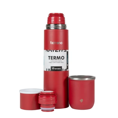 Kit Acero Bala - 750mL + Mate Sicilia - Rojo