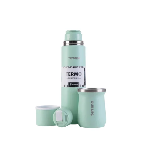 Kit Acero Bala - 750mL + Mate Tradicional - Verde Agua