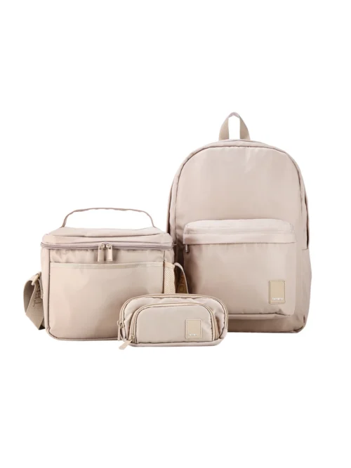 Kit Mochila + Lonchera + Cartuchera Spirit Essence - Beige