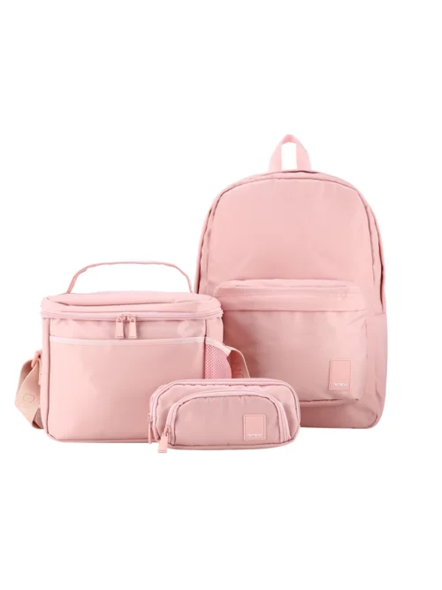 Kit Mochila + Lonchera + Cartuchera Spirit Essence - Rosado