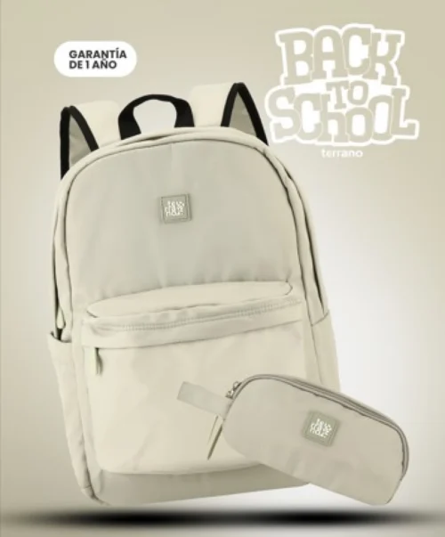 Kit Mochila y Cartuchera Essence - Oliva