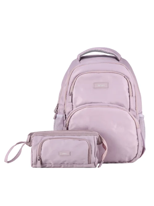 Kit Mochila y Cartuchera Quid AirFlow - Lila