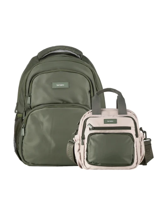 Kit Mochila y Lunchera Quid AirFlow - Verde