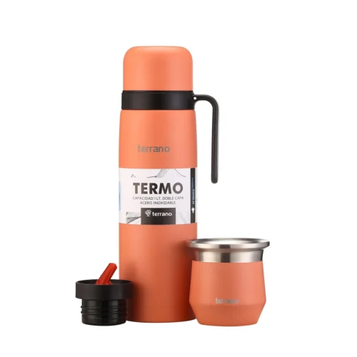 Kit Termo Manija Rigida + Mate Flap - Coral