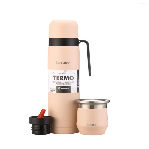 Kit Termo Manija Rigida + Mate Flap - Rosado