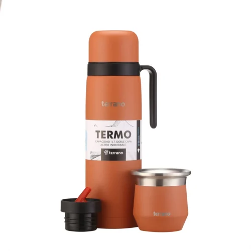 Kit Termo Manija Rigida + Mate Flap - Terracota