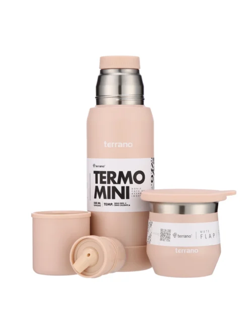 Kit Termo Mini + Mate Flap - Rosa
