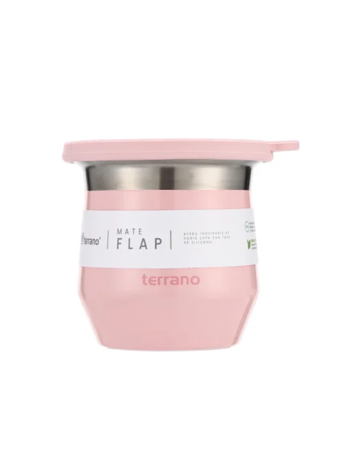 Mate Acero Flap - Metalizado - Rosado