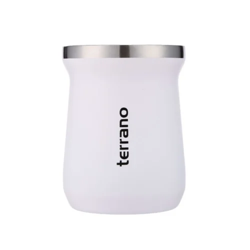 Mate Acero Inox. Camionero - Blanco