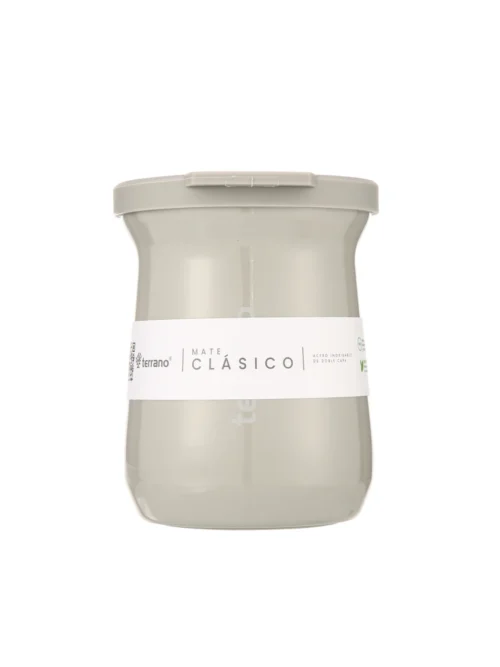 Mate Acero Inox. Camionero Metalizado - Oliva