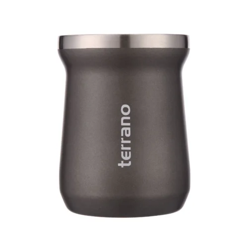 Mate Acero Inox. Camionero - Negro Metalizado