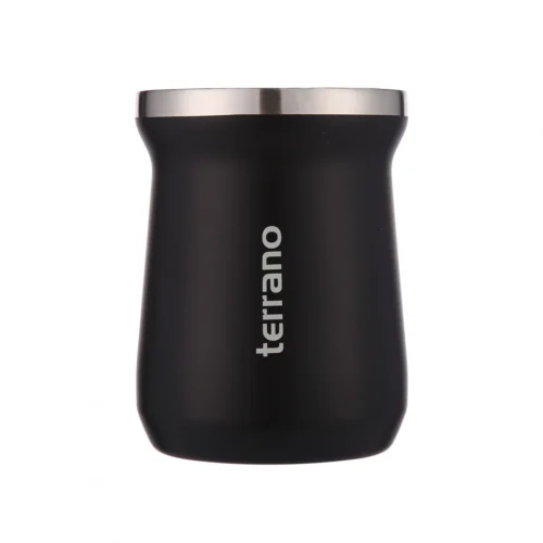 Mate Acero Inox. Camionero - Negro Opaco