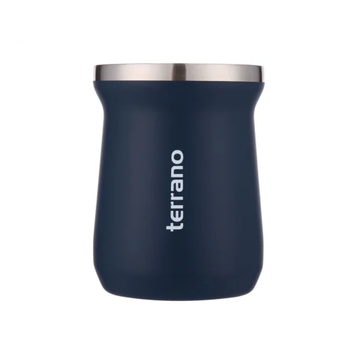 Mate Acero Inox. Camionero - Opaco Azul