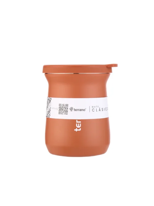Mate Acero Inox. Camionero - Terracota