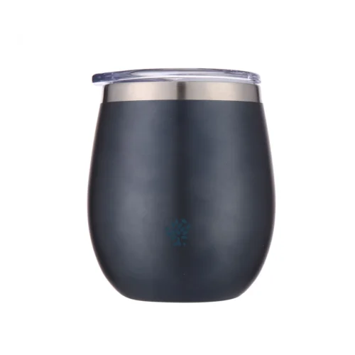Mate Acero Inox. con Tapa - Azul Metalizado