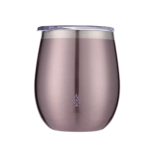 Mate Acero Inox. con Tapa - Lila Metalizado