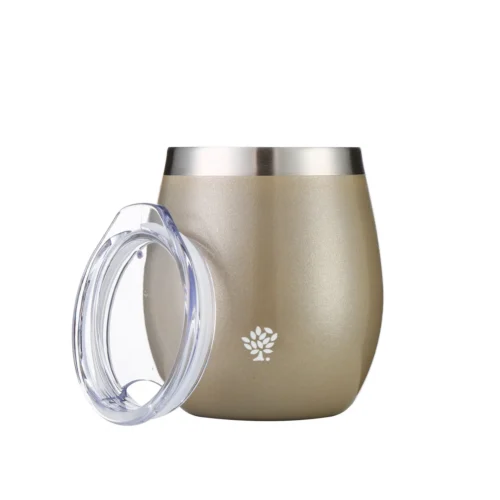 Mate Acero Inox. con Tapa - Plata