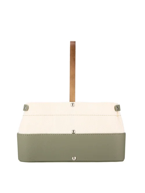 Matera De Auto Tela - Verde / Beige