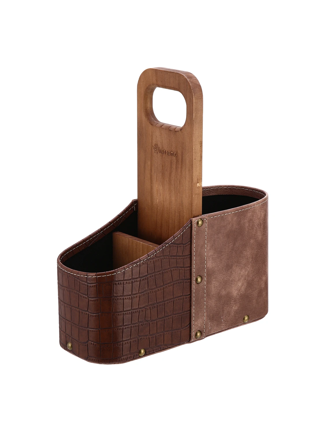 Matera madera combinada Croco - Marrón 3 Matera madera combinada Croco - Marrón - Imagen 3